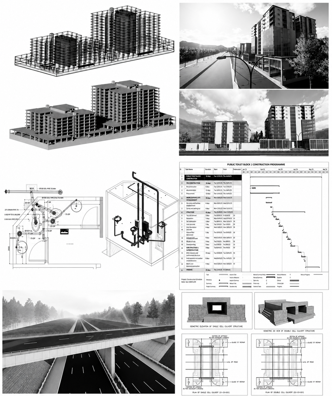 Services visual collage